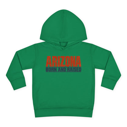 Arizona Born and Raised Modern Streetwear Unisex Toddler Pullover Fleece Hoodie