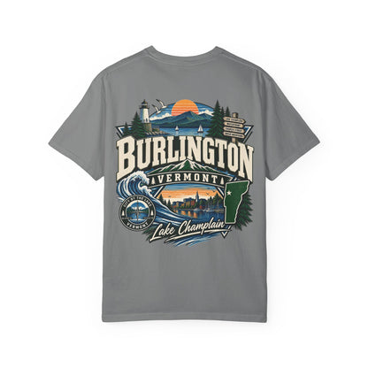 Burlington Vermont Unisex Comfort Color 1717 Streetwear Graphic Tee
