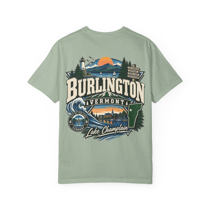Burlington Vermont Unisex Comfort Color 1717 Streetwear Graphic Tee