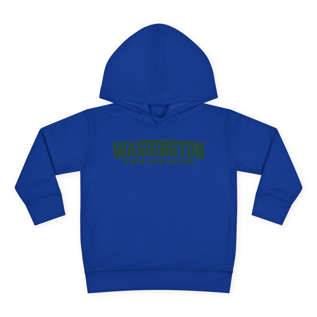 Washington Born and Raised Minimal Modern Unisex Toddler Pullover Fleece Hoodie