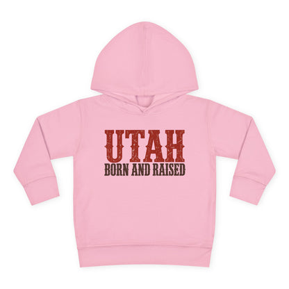 Utah Born and Raised Western Heritage Unisex Toddler Pullover Fleece Hoodie