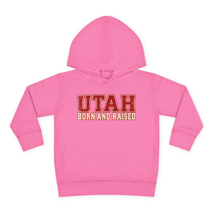 Utah Born and Raised Vintage Athletic Unisex Toddler Pullover Fleece Hoodie