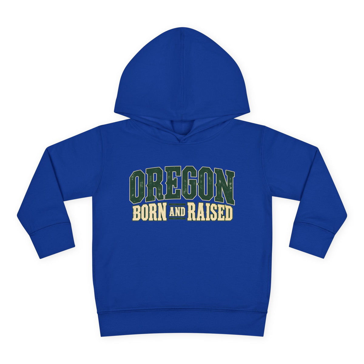 Oregon Born and Raised Pacific Northwest Americana Unisex Toddler Pullover Fleece Hoodie
