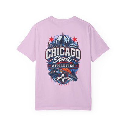 Chicago Illinois Street Athletics Unisex Comfort Color 1717 Streetwear Graphic Tee