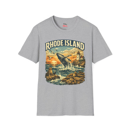 Rhode Island Wildlife Unisex Softstyle T Shirt State Pride Graphic Tee Collections FS03