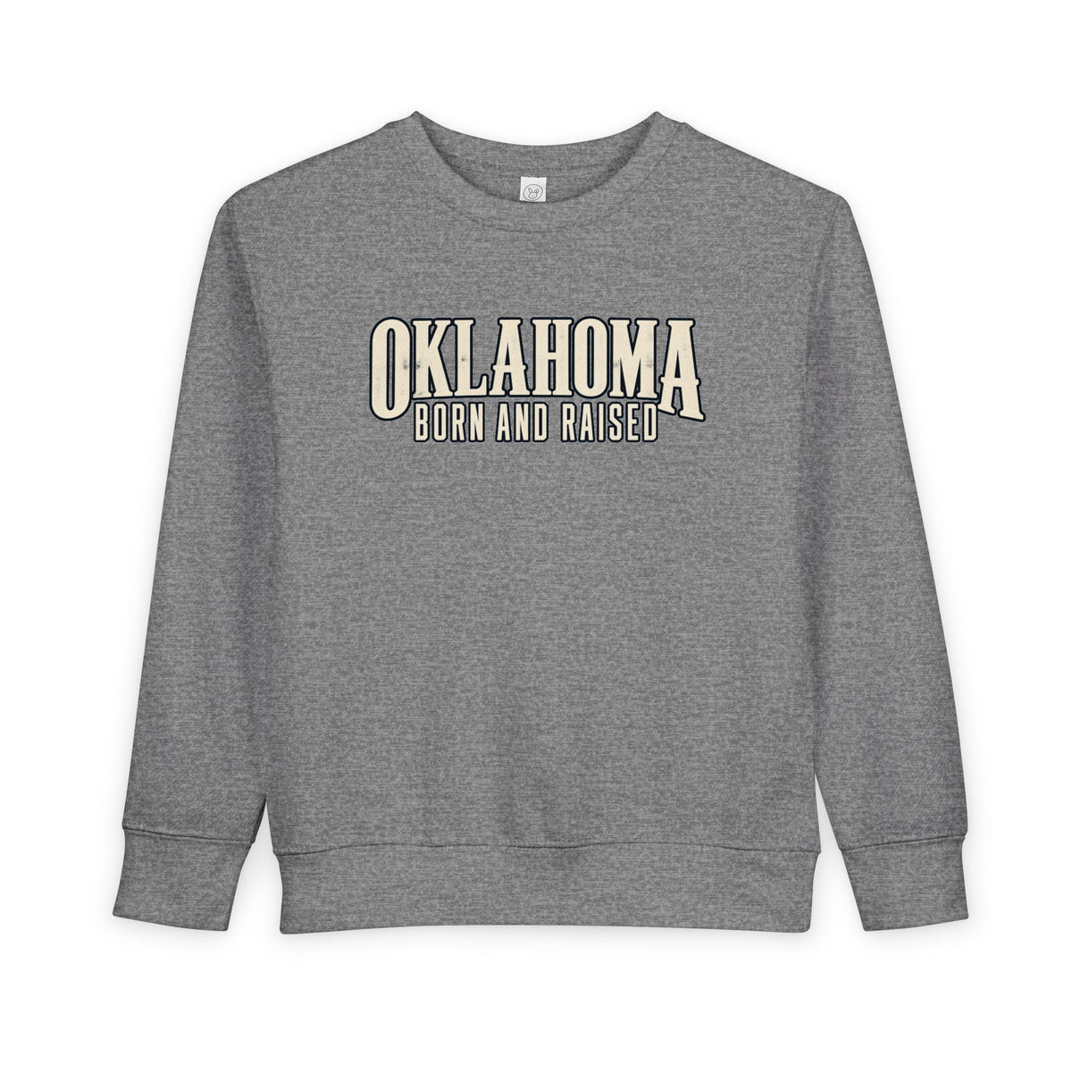 Oklahoma Born and Raised Premium Heritage Unisex Toddler Sweatshirt