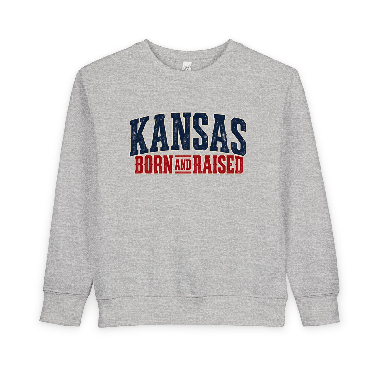 Kansas Born and Raised Western Heritage Unisex Toddler Sweatshirt