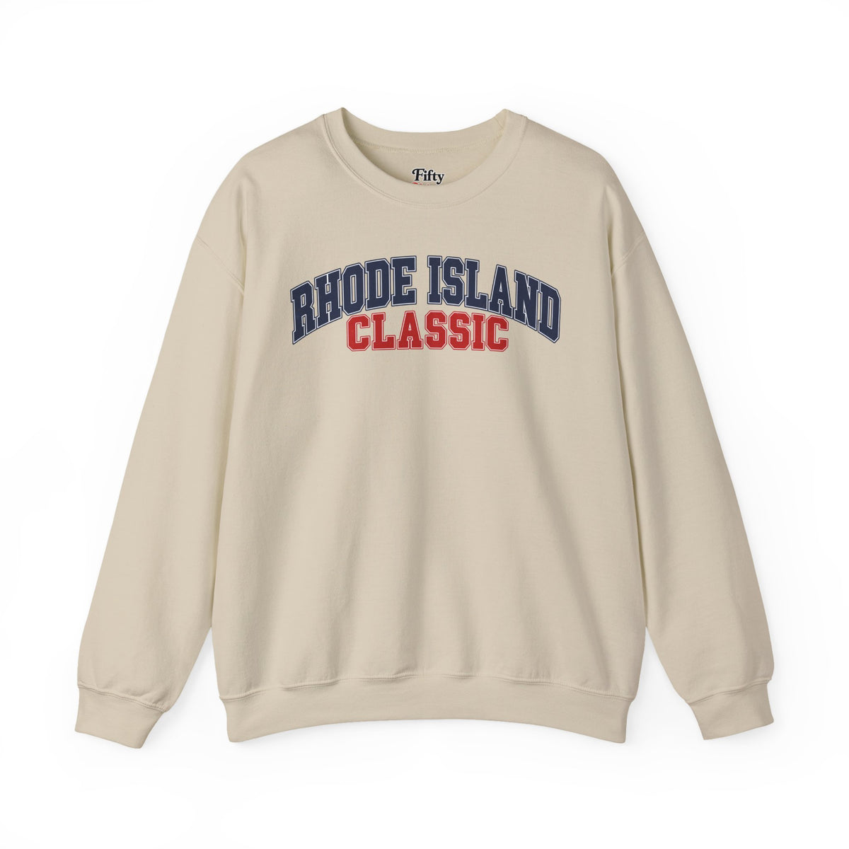 Rhode Island Classic Unisex Crewneck Sweatshirt State Name Graphic