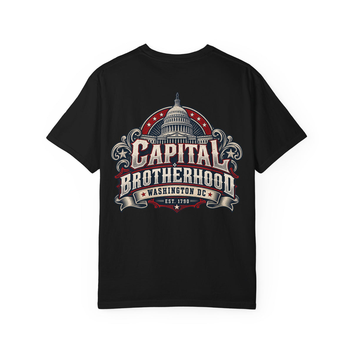 Washington DC Capital Brotherhood Unisex Comfort Color 1717 Streetwear Graphic Tee