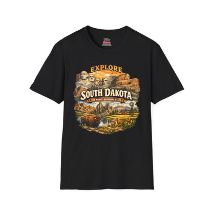 Explore South Dakota Unisex Softstyle T Shirt State Pride Graphic Tee Collections FS03