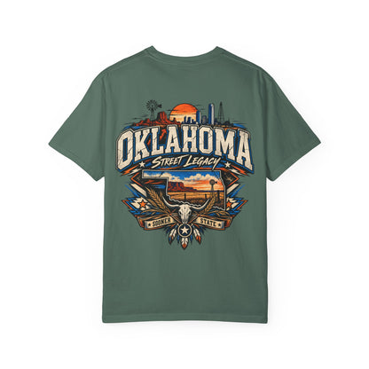 Oklahoma Street Legacy Unisex Comfort Color 1717 Streetwear Graphic Tee