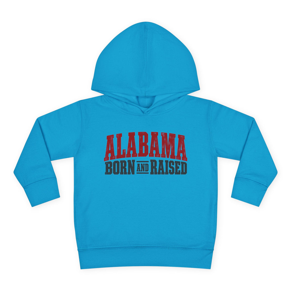 Alabama Born and Raised Rugged Workwear Unisex Toddler Pullover Fleece Hoodie