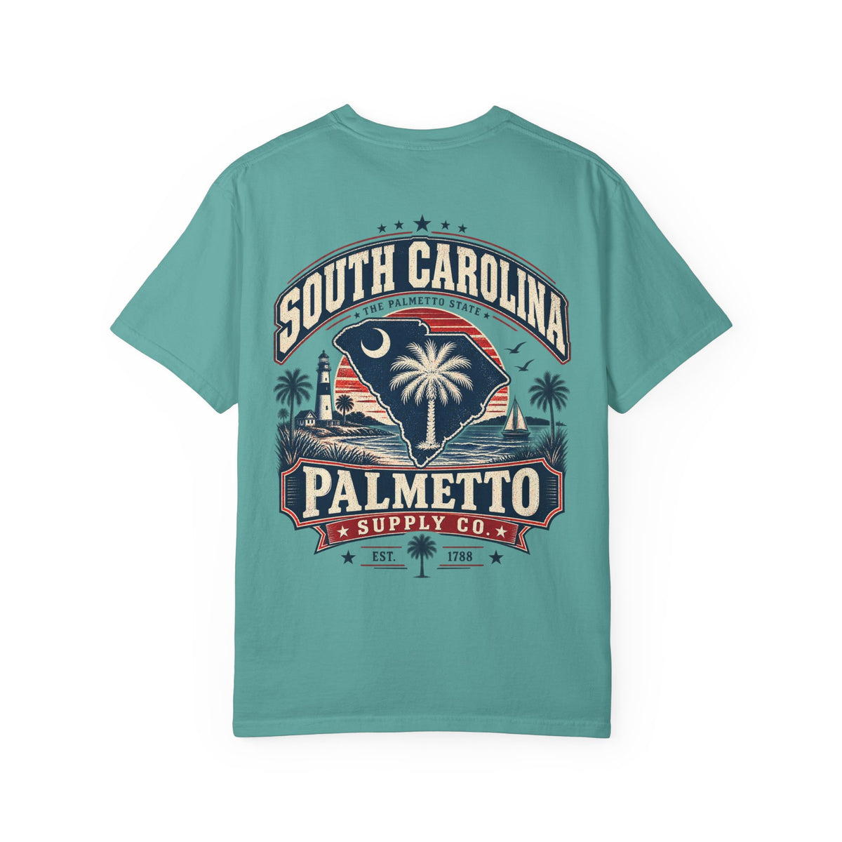 South Carolina Palmetto Supply Co Unisex Comfort Color 1717 Streetwear Graphic Tee