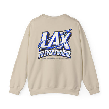 Lax To Everywhere Los Angeles Unisex Crewneck Sweatshirt Graphic