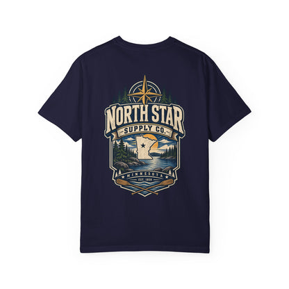 Minnesota North Star Supply Co. Unisex Comfort Color 1717 Streetwear Graphic Tee