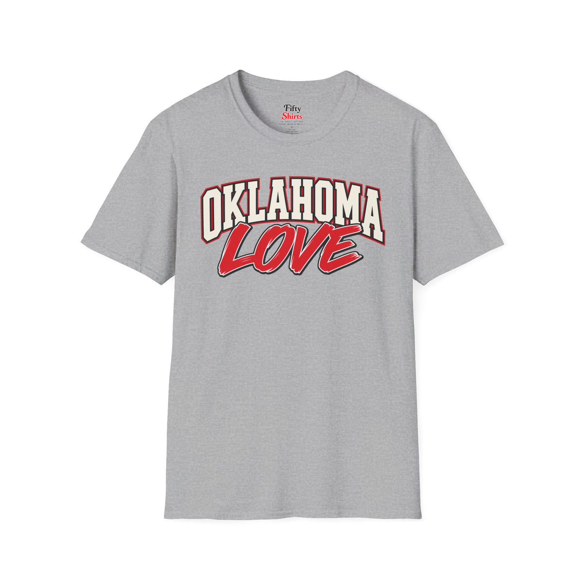 Oklahoma Love Unisex Softstyle T Shirt State Name Graphic Tee