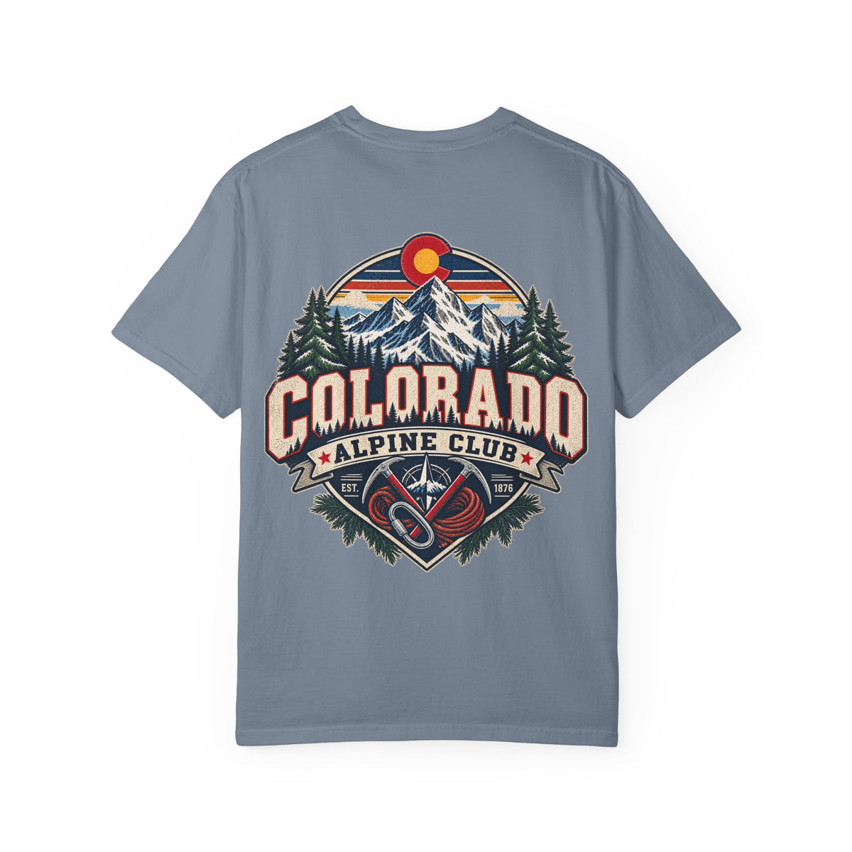 Colorado Alpine Club  Unisex Comfort Color 1717 Streetwear Graphic Tee