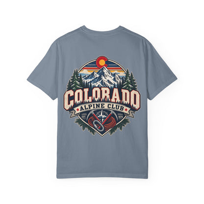 Colorado Alpine Club  Unisex Comfort Color 1717 Streetwear Graphic Tee