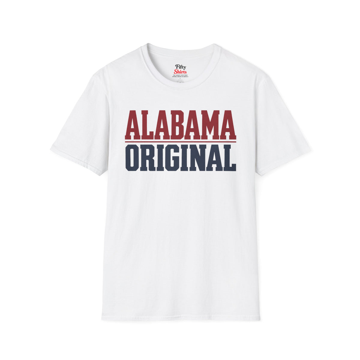 Alabama Original Unisex Softstyle T Shirt State Name Graphic Tee