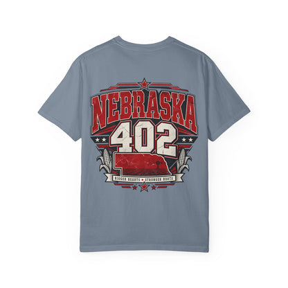 Nebraska 402 Unisex Comfort Color 1717 Streetwear Graphic Tee