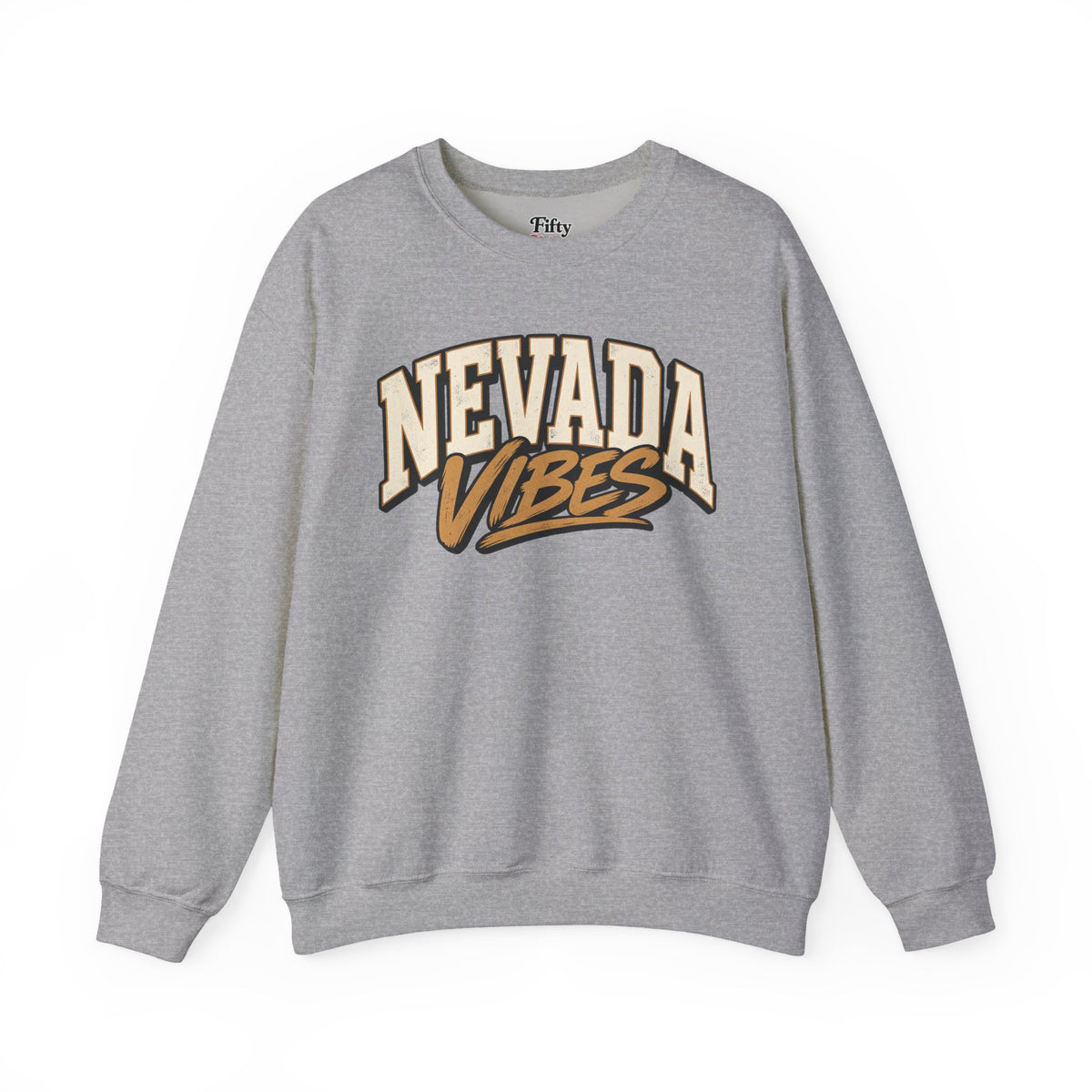 Nevada Vibes Unisex Crewneck Sweatshirt State Name Graphic