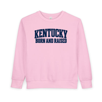 Kentucky Born and Raised  Modern Heritage Unisex Toddler Sweatshirt