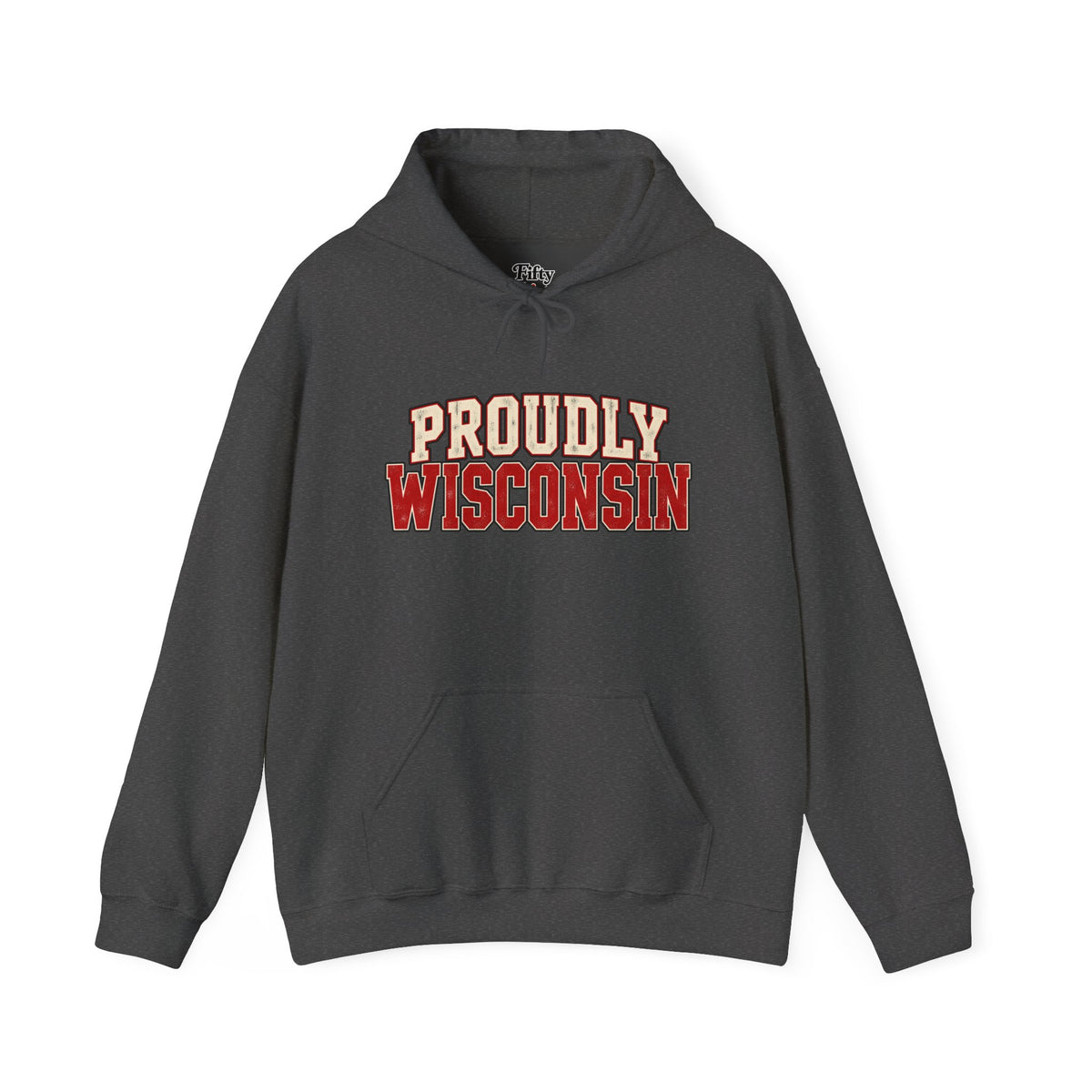 Proudly Wisconsin Unisex Hoodie State Name Graphic