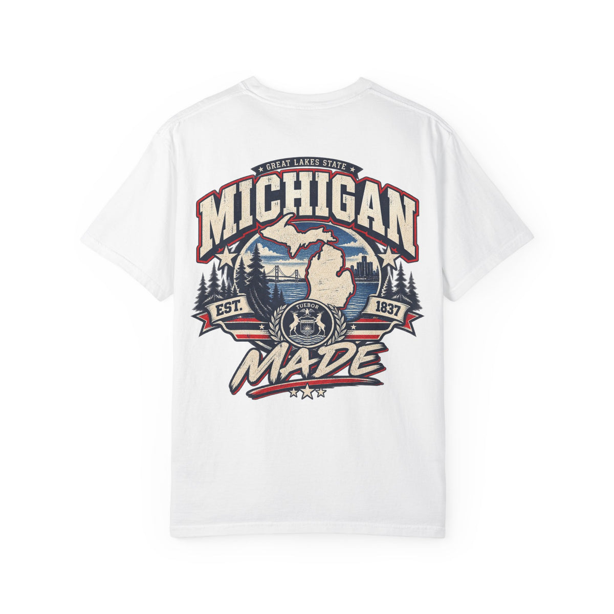 Michigan Made Unisex Comfort Color 1717 Streetwear Graphic Tee