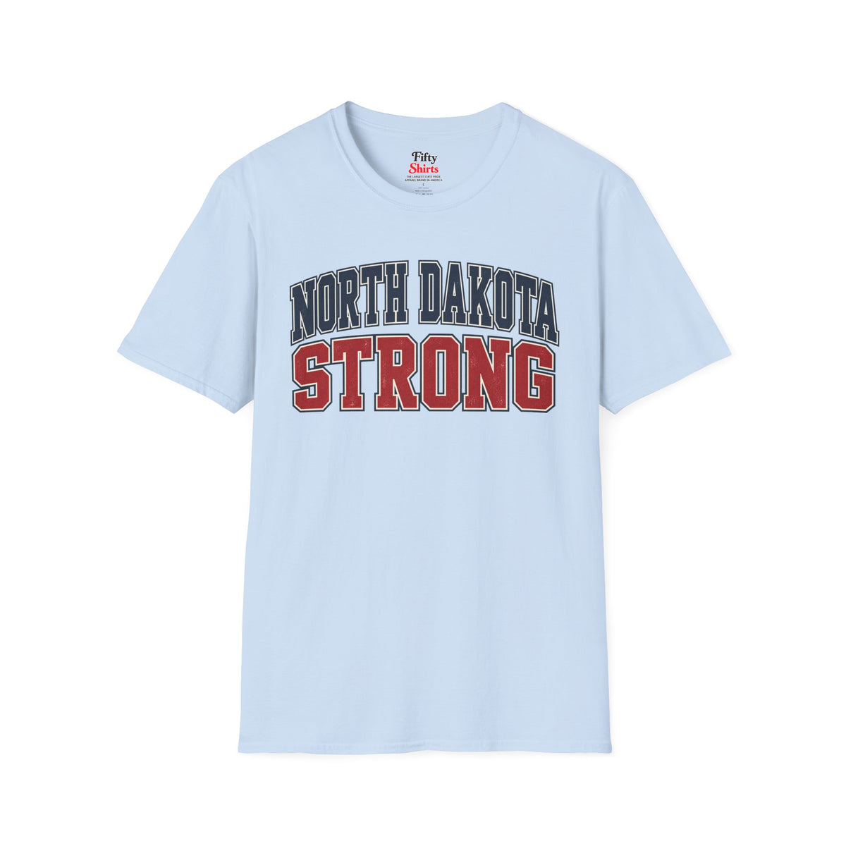 North Dakota Strong Unisex Softstyle T Shirt State Name Graphic Tee