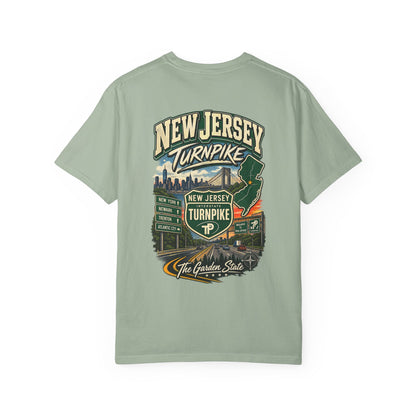 New Jersey Turnpike Unisex Comfort Color 1717 Streetwear Graphic Tee