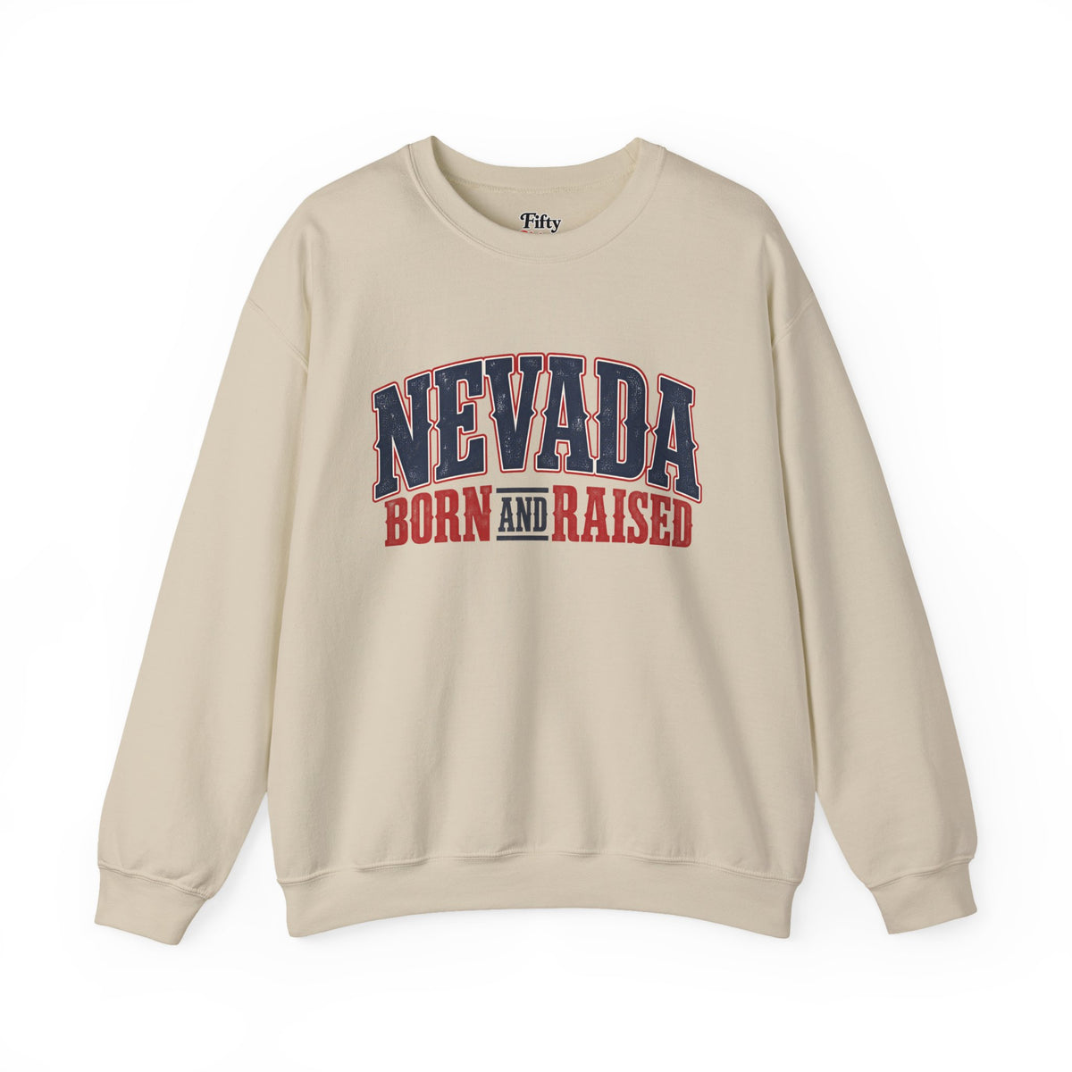 Nevada Born and Raised Premium Western Heritage Unisex Sweatshirt Graphic