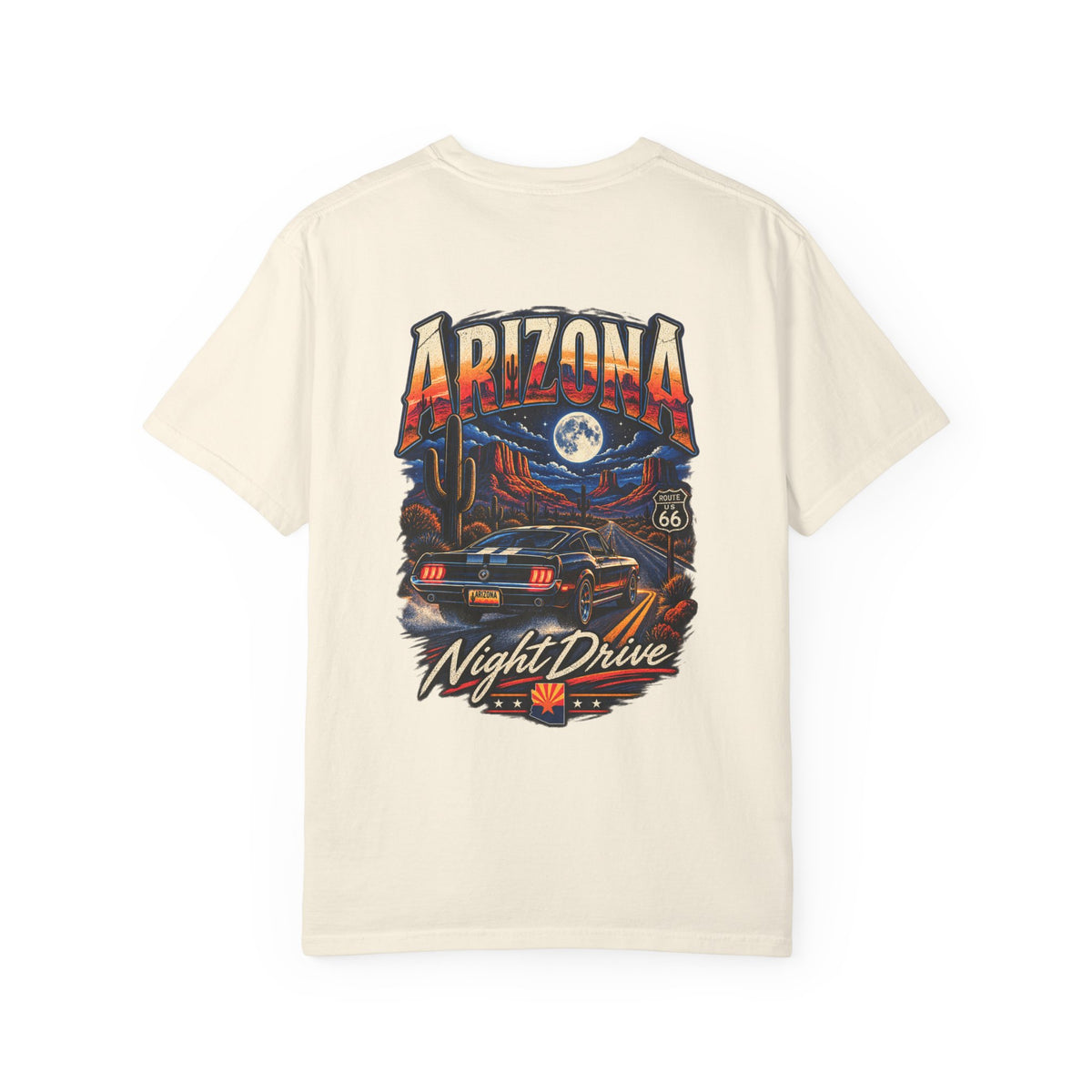 Arizona Night Drive  Unisex Comfort Color 1717 Streetwear Graphic Tee