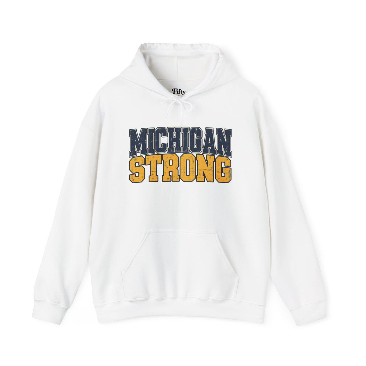Michigan Strong Unisex Hoodie State Name Graphic