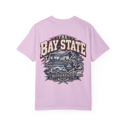 Massachusetts Bay State Streetwear Unisex Comfort Color 1717 Streetwear Graphic Tee