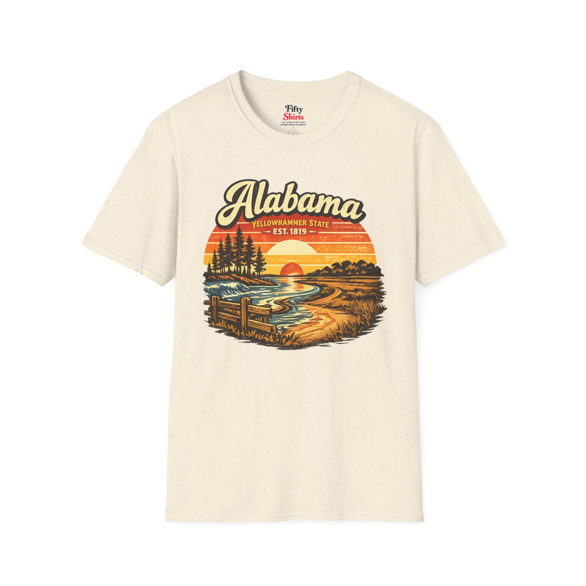 Alabama Southern Sunset Unisex Softstyle T Shirt State Pride Graphic Tee Collections FS03