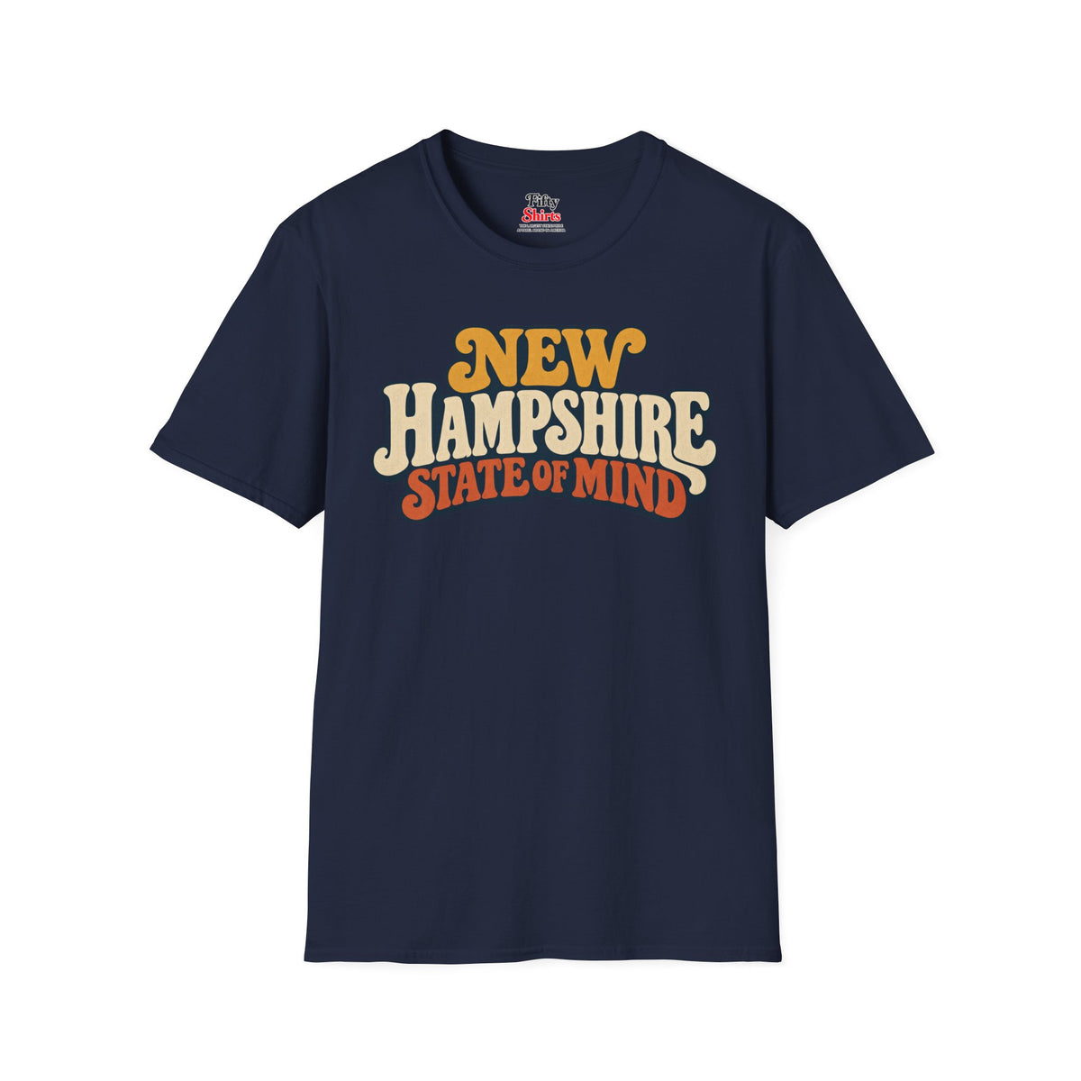 New Hampshire State of Mind Unisex Softstyle T Shirt State Name Graphic Tee