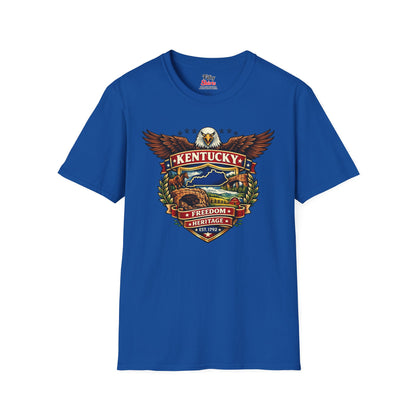 Kentucky Americana Eagle Unisex Softstyle T Shirt State Pride Graphic Tee Collections FS03