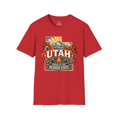 Utah State Pride Unisex Softstyle T Shirt State Pride Graphic Tee Collections FS03