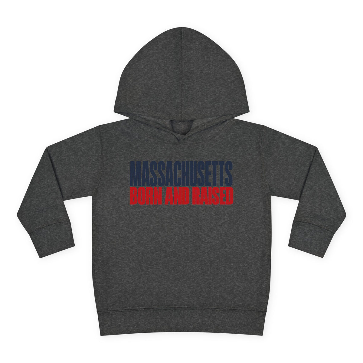 Massachusetts Born and Raised Modern Streetwear Unisex Toddler Pullover Fleece Hoodie