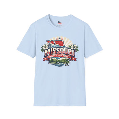 Missouri State Pride Unisex Softstyle T Shirt State Pride Graphic Tee Collections FS03
