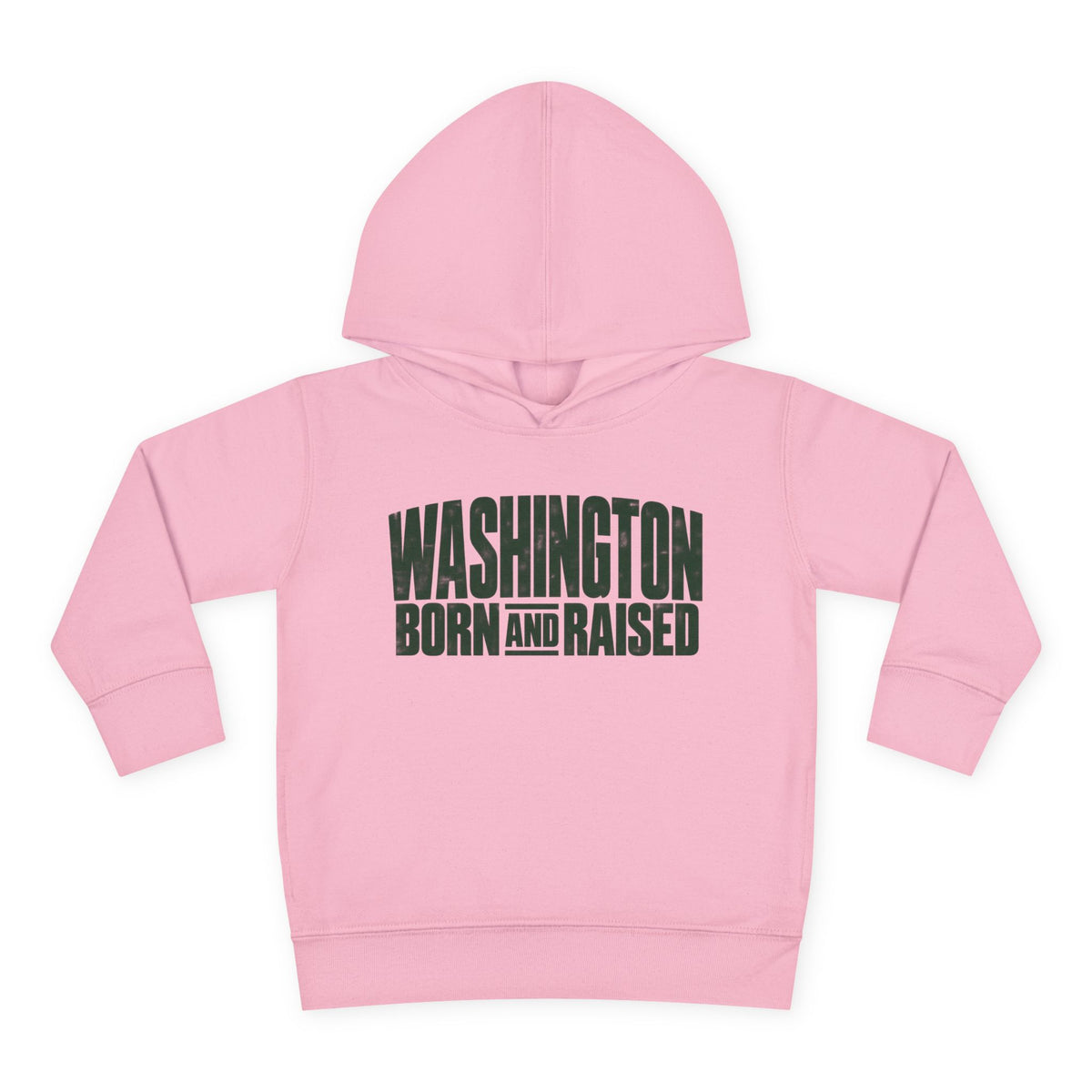 Washington Born and Raised Bold Streetwear Unisex Toddler Pullover Fleece Hoodie