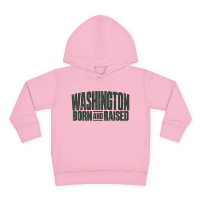 Washington Born and Raised Bold Streetwear Unisex Toddler Pullover Fleece Hoodie