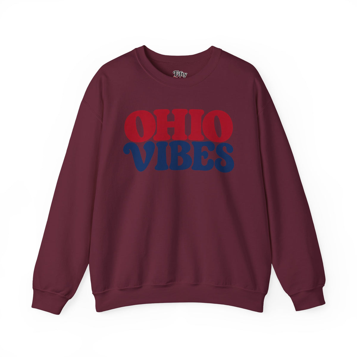 Ohio Vibes Unisex Crewneck Sweatshirt State Name Graphic