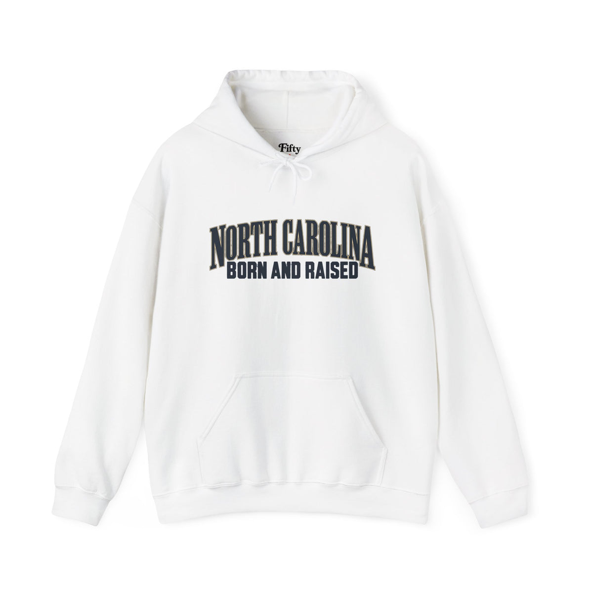North Carolina Born and Raised Premium Heritage Unisex Hoodie Graphic