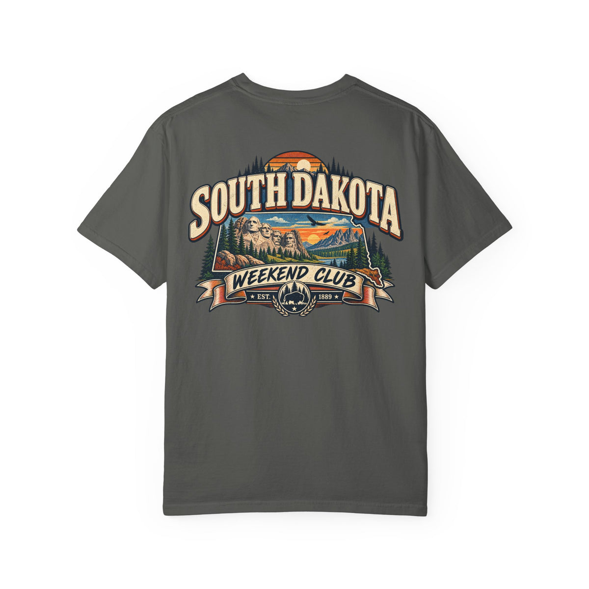 South Dakota Weekend Club Unisex Comfort Color 1717 Streetwear Graphic Tee