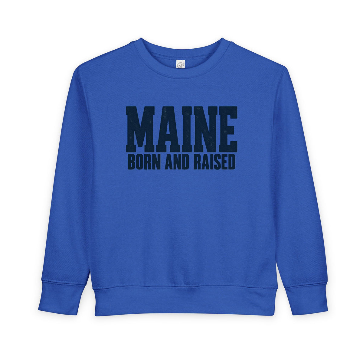 Maine Born and Raised Modern New England Unisex Toddler Sweatshirt