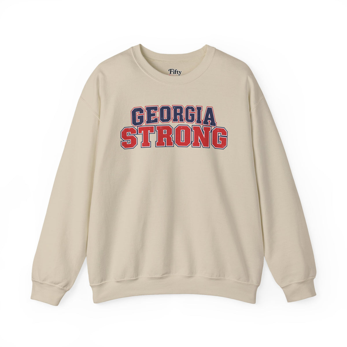 Georgia Strong Unisex Crewneck Sweatshirt State Name Graphic