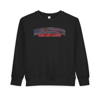 Massachusetts Born and Raised Classic Heritage Unisex Toddler Sweatshirt