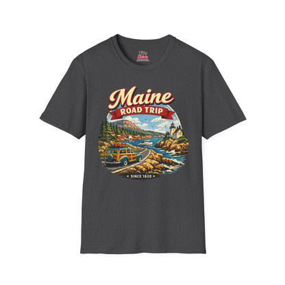 Maine Road Trip Unisex Softstyle T Shirt State Pride Graphic Tee Collections FS03