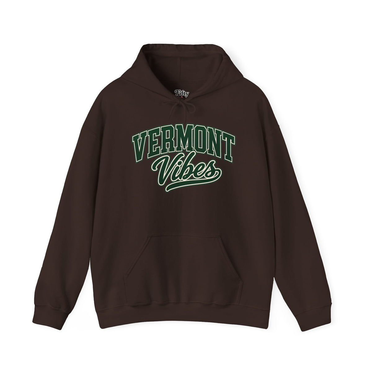 Vermont Vibes Unisex Hoodie State Name Graphic